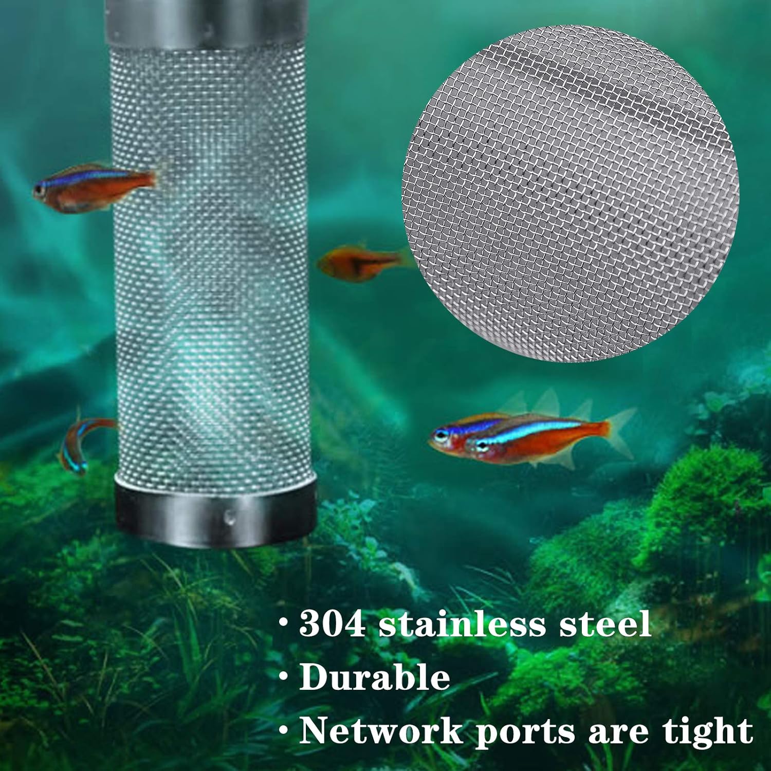 ZHENA 2 Pcs Aquarium Intake Strainer Net Filter Guard 16mm Aquarium