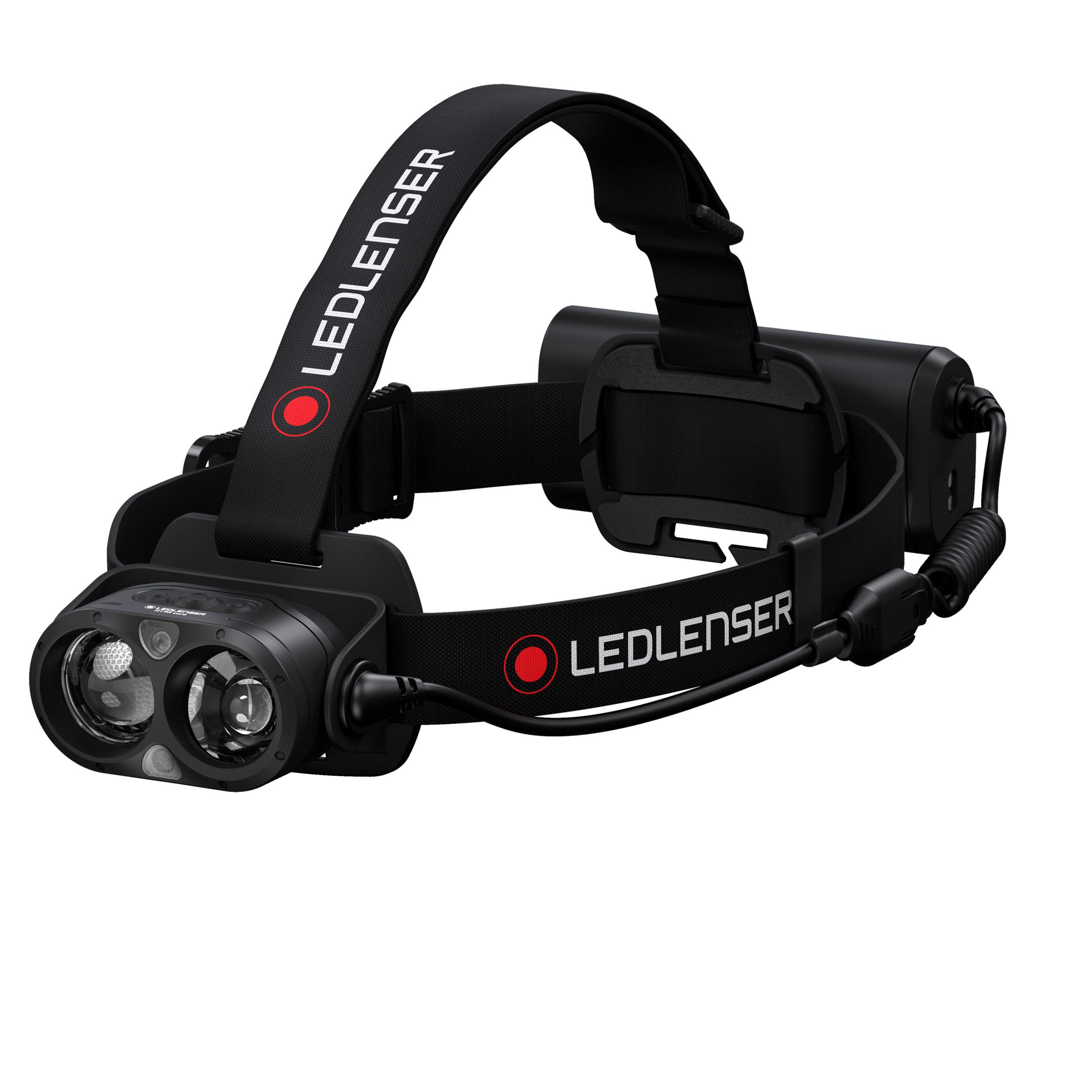 Ledlenser H19R Core Headlamp LED, 3500 lumens, rechargeableer Lithium battery, red light, waterproof IP67, Constant Light, long distance beam 300m, Fusion Light, USB magnetic charging cable, Headlamp