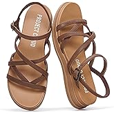 Project Cloud Wedge Sandals for Women 2026 - Comfortable Soft & Plush Insole Strappy Womens Sandals with Lightweight and Non-Slip Durable Outsole (NICE)