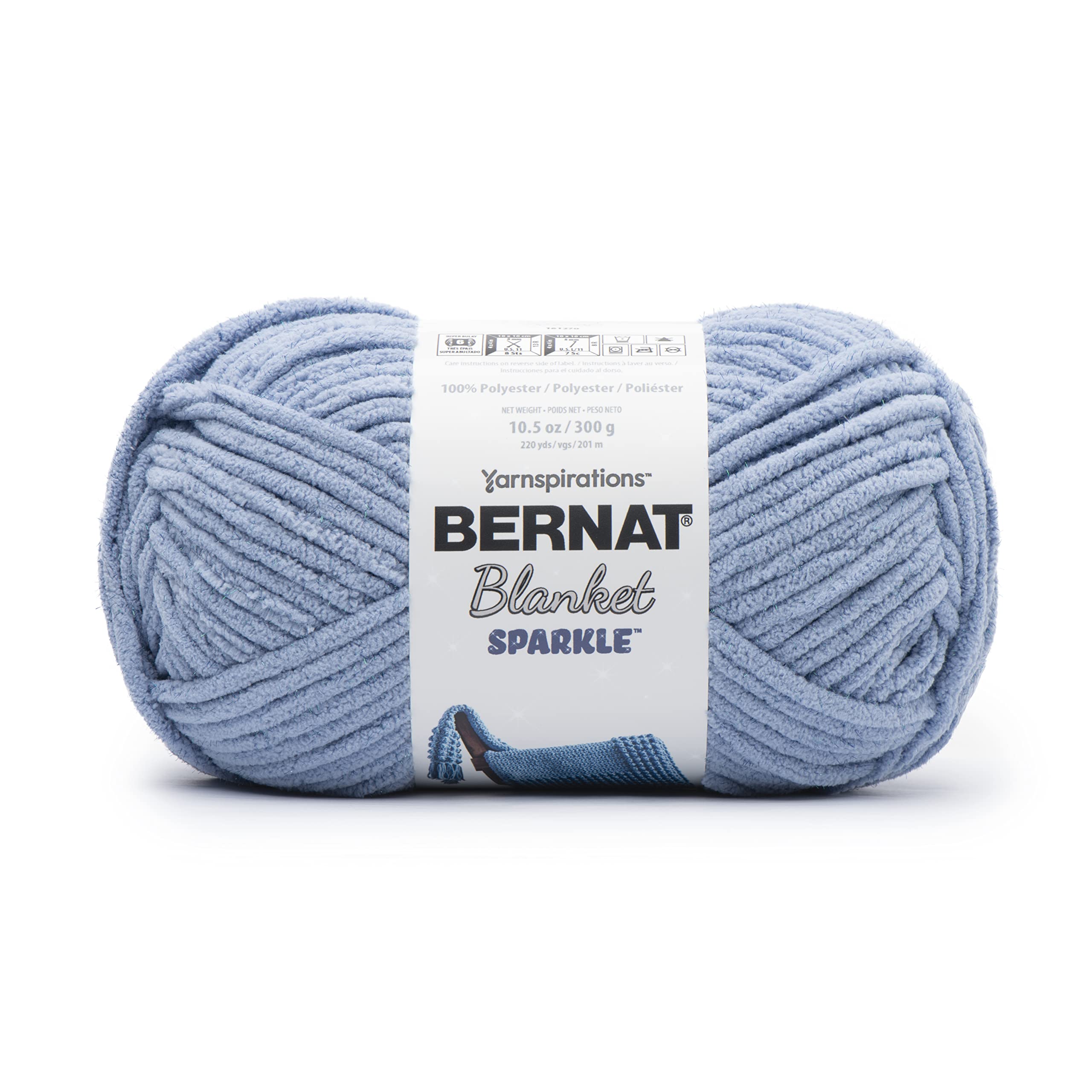 Bernat Blanket Sparkle 300g - Dusty Blue Sparkle