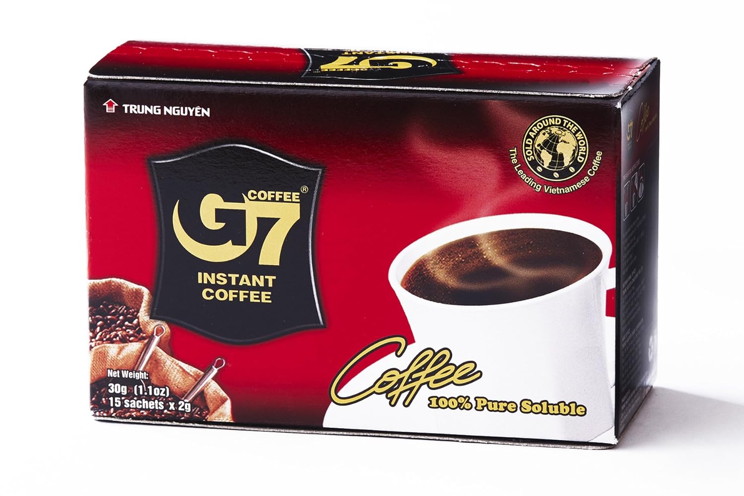 Trung Nguyen Coffee G7 Instant Coffee 100 Prozent reiner schwarzer