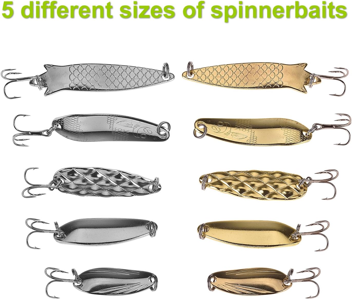 PLUSINNO Fishing Lures Baits Tackle including Crankbaits, Spinnerbaits, Plastic worms, Jigs, Topwater Lures, Tackle Box and More Fishing Gear Lures Kit Set, 102Pcs Fishing Lure Tackle : Sports & Outdoors