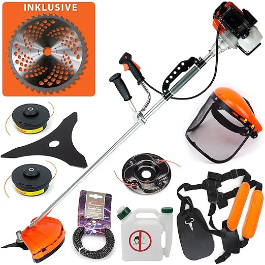 Benzin 2in1 Motorsense Demon Rasentrimmer 5,2 PS Freischneider Trimmer OG2-Z