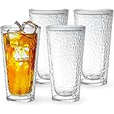 KLIFA- NICE- 20 oz, Set of 4, Acrylic Insulated Tumbler Set, Double-wall Drinking Glasses, BPA-Free, Shatter-Proof Plastic Drinkware, Dishwasher Safe Cups, Clear