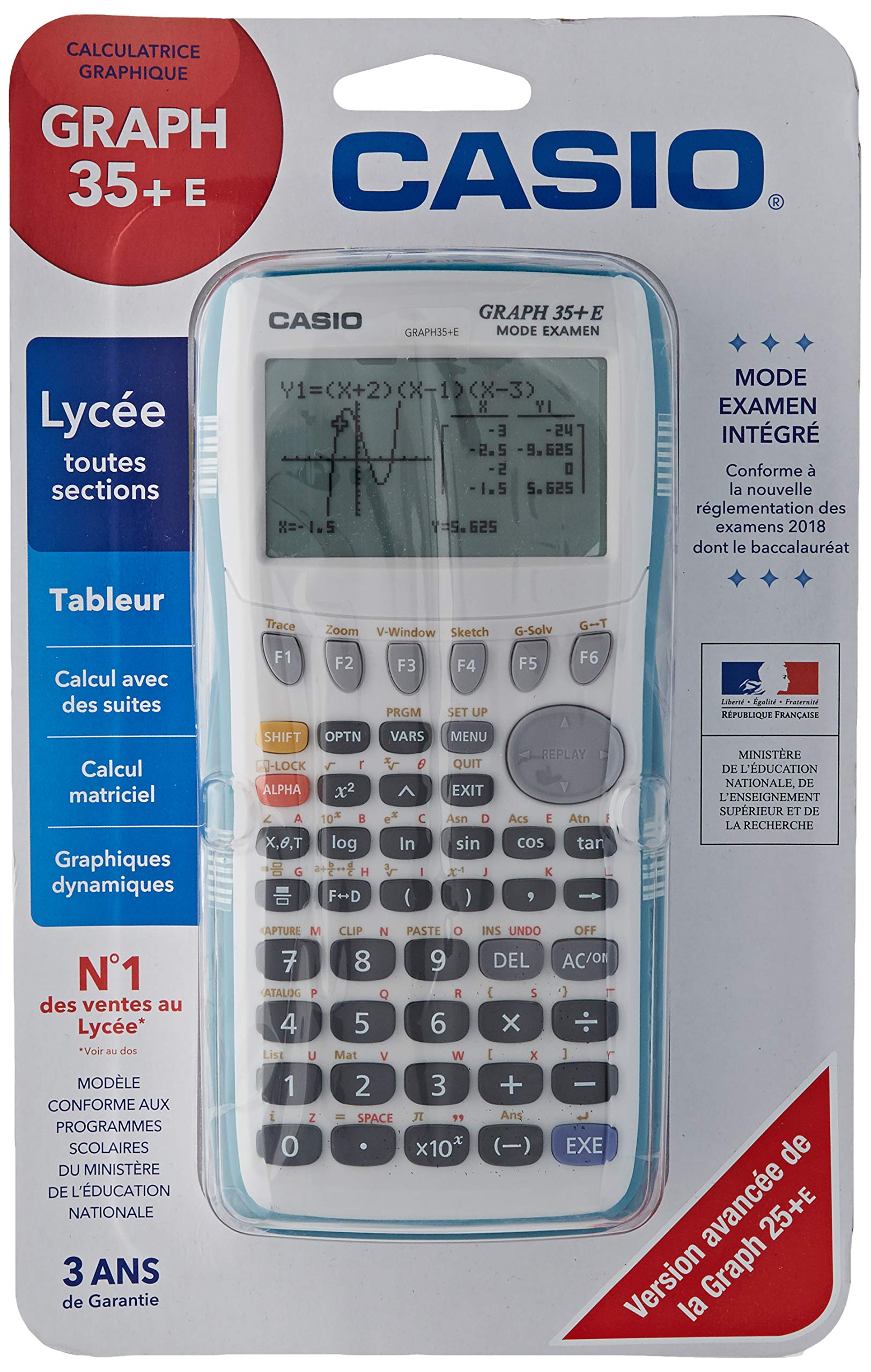 Casio Graph 35+E Graphic Calculator, Battery Buy Online in UAE