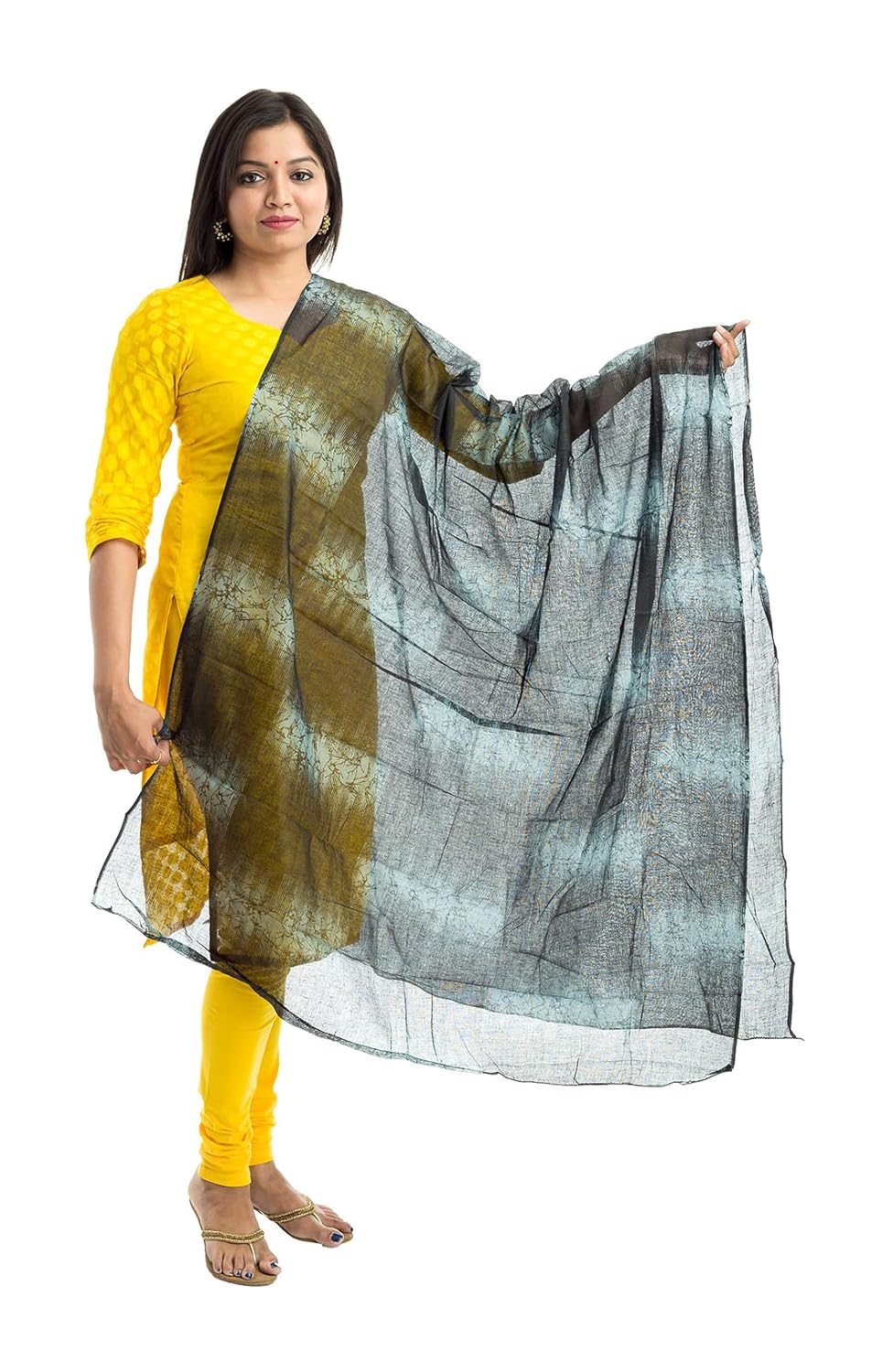 lodestone women's cotton dupatta (multi-coloured)