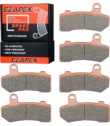 Amazon.com: POWER JAMES Sintered Metal Front Rear Brake Pads, Fits