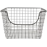 Spectrum Diversified Scoop Wire Storage Basket, Medium, Industrial Gray