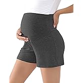 BRATUC Maternity Pajama Shorts Viscose from Bamboo Pregnancy Lounge Shorts Soft Stretchy Comfy Maternity Clothes