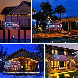 Qulist 4th of July Decorations, 420 LED 24V Plug in