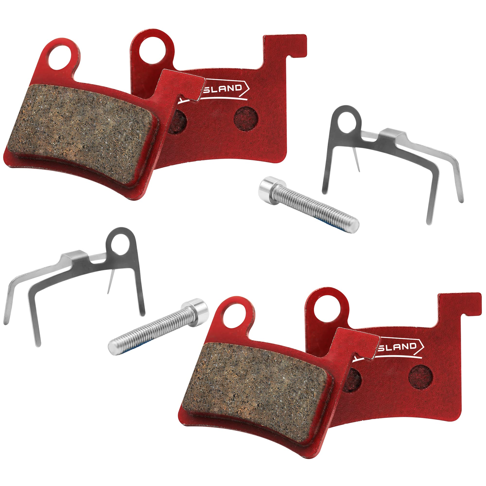 DYISLAND MT600 Electric Bike Disc Brake Pad Two Pairs, Suitable for DYISLAND LD-200PLUS And LD4X-300 (Semi-Metallic) — image 1
