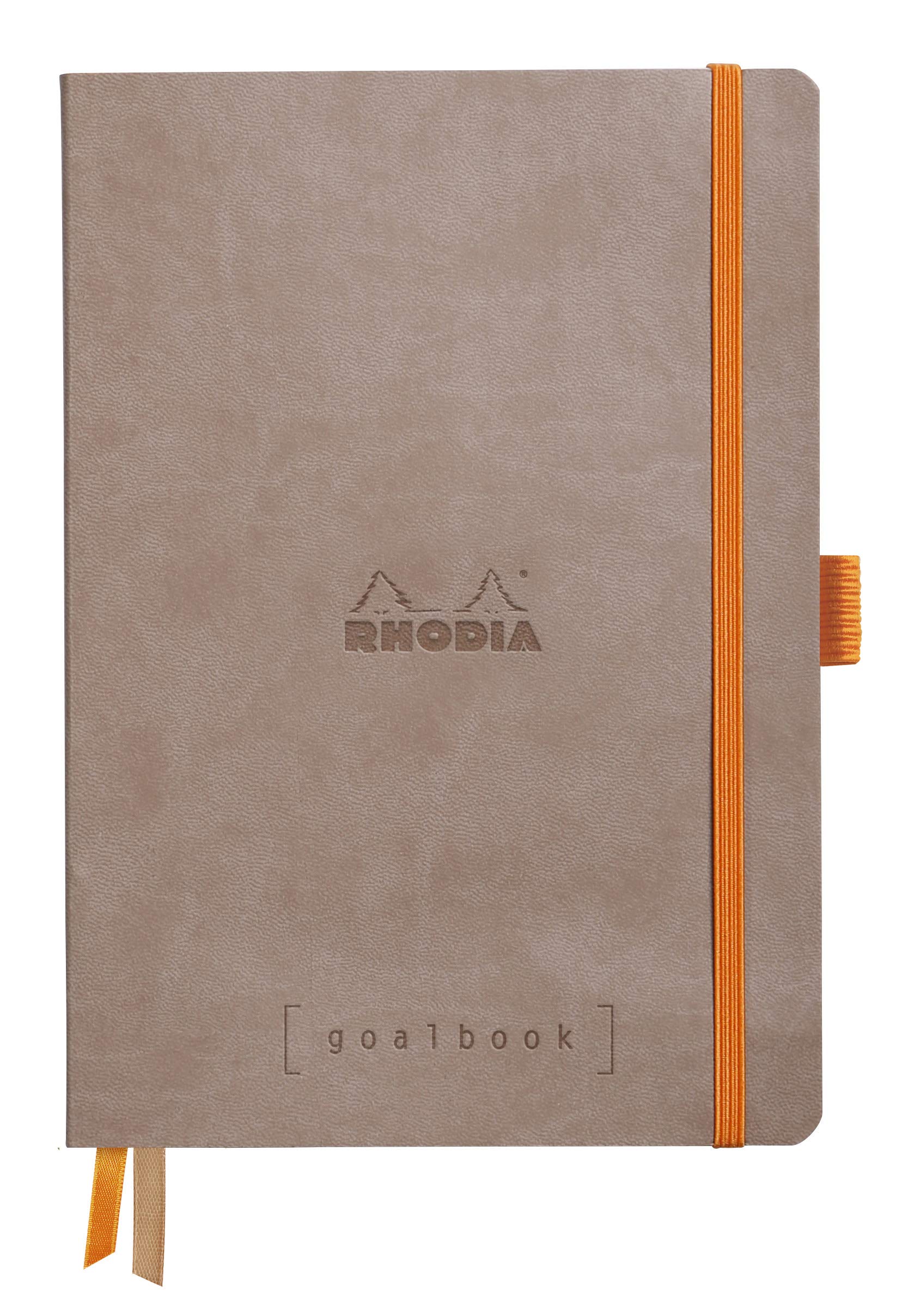 Rhodia Softcover Goal Book, A5 , Dot - Taupe