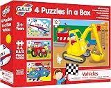Galt Toys 4 Puzzles in a Box Vehicles Jigsaw for Kids Ages 3+ view 6