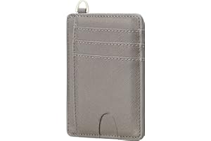 GEEAD Slim Minimalist Front Pocket RFID Blocking Card Holder Wallets for Men & Women