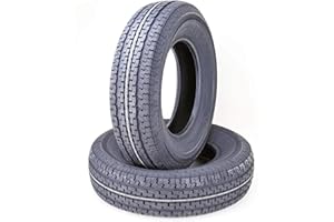LIBRA TRAILER PARTS Set 2 FREE COUNTRY Trailer Tires ST175/80R13 6PR Load Range C w/Scuff Guard 91/87M