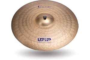 Ufip BI-20HR Bionic Series 20 Inch Heavy Ride Cymbal l B20 Bronze Alloy l Hand-Crafted in Italy Since 1931 utilizing our Exclusive Rotocasting Process