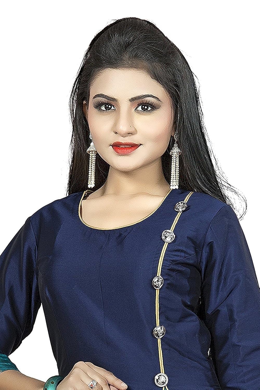 ruchika fashion women's blue colour redy made kurtas