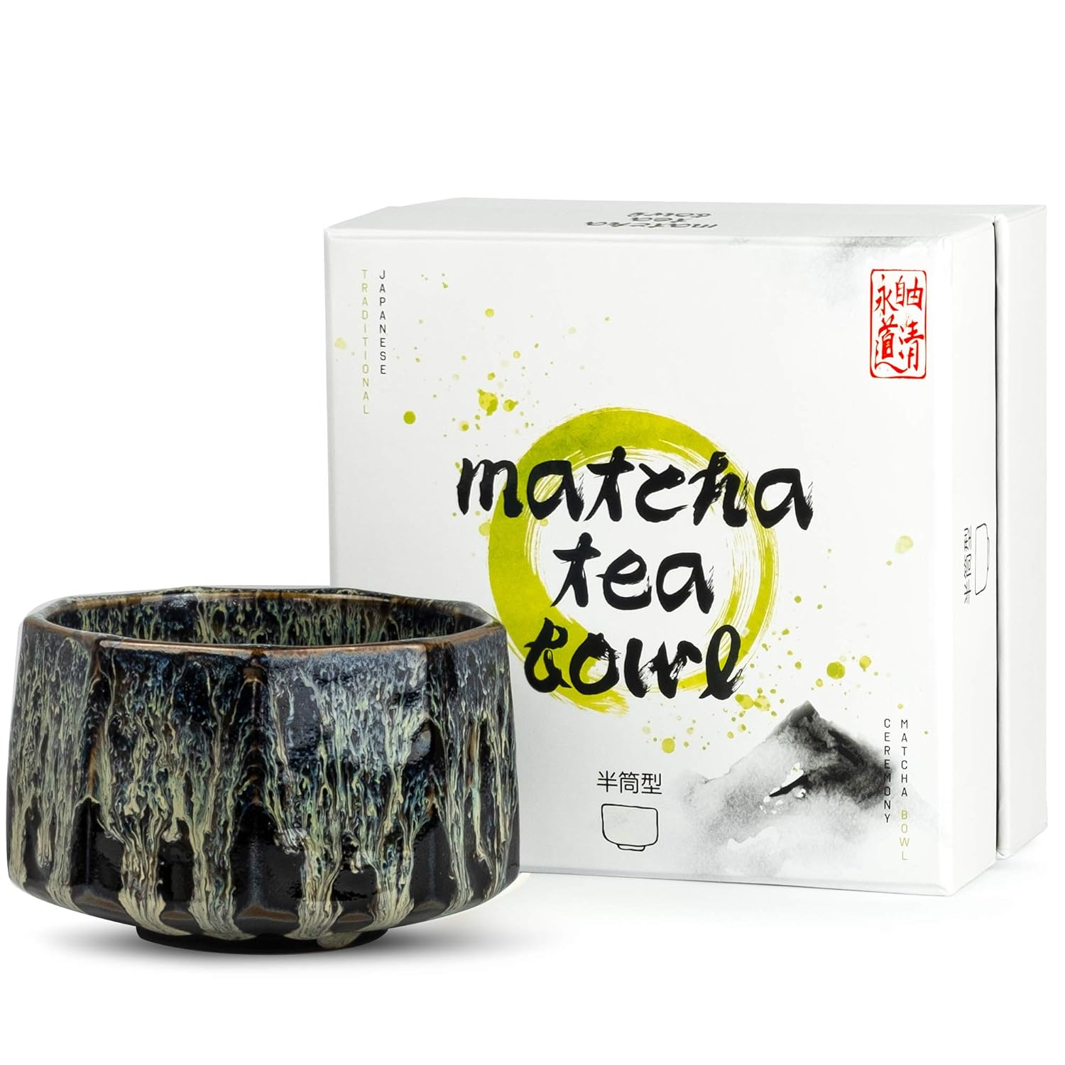 Gift Box Traditional Japanese Matcha Tea Bowl Authentic Mug Shape