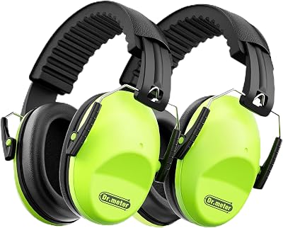 Dr.meter Ear Defenders Kids Noise Reducing Headphones SNR 27.4dB Green