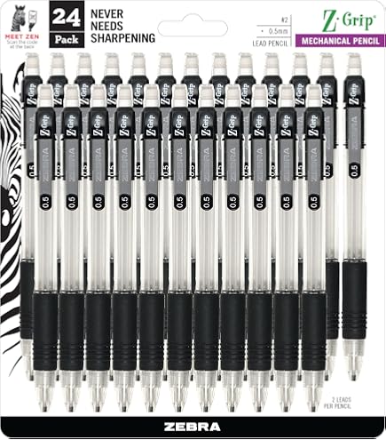 Amazon.com : Zebra Pen, Z-Grip Mechanical Pencil, Smooth Writing