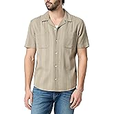 PAIGE Men's Jacobson Short Sleeve Striped Button Up Shirt