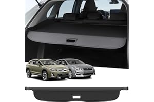 ZZEQYG Cargo Cover for 2013-2017 Subaru XV Crosstrek & 2012-2016 Impreza Accessories Retractable Cargo Cover Trunk Cover All Weather Shielding Shade Cargo Luggage Cover(Carbon Fiber)