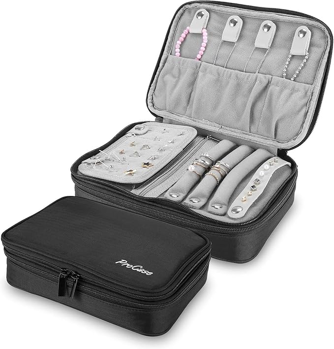 ProCase Travel Jewellery Case Organizer Bag Large, Soft Amazon.co.uk