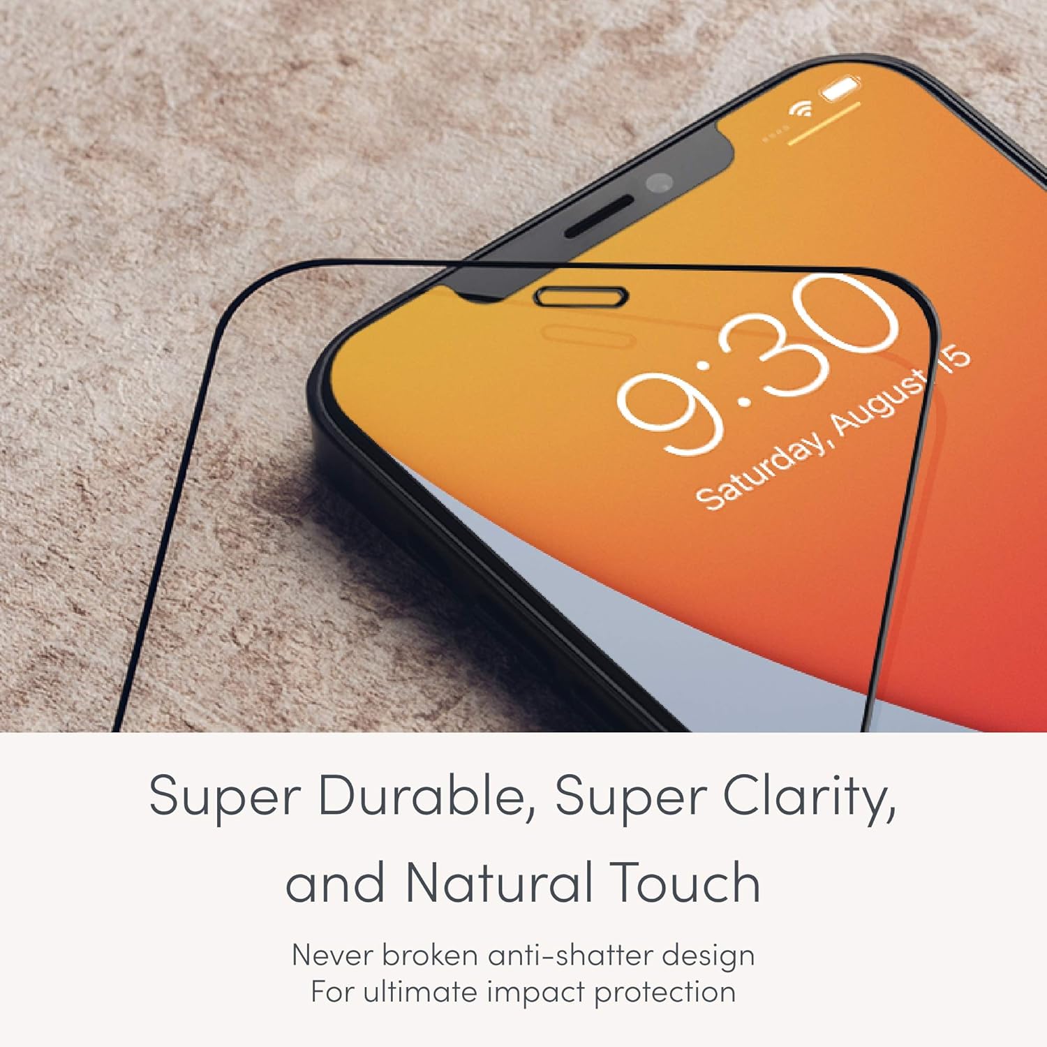 Moshi AirFoil Pro Glossy Screen Protector Compatible with iPhone 12 Mini Screen Protector, Edge-to-Edge, Anti-shatter - Image 4