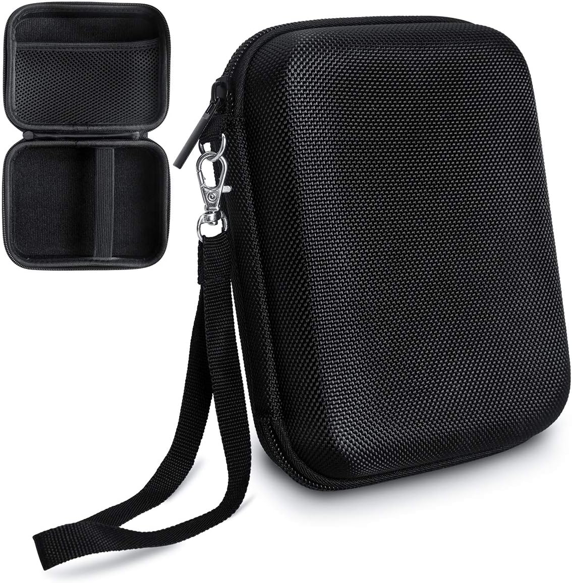TyhoTech Borescope Camera Case for Depstech USB Endoscope, Also for Goodan, Shekar, Pancellent, Fantronics, Maximum Length of 5M Cable with Pockets for Accessories Like USB, Side View Mirror (Black)