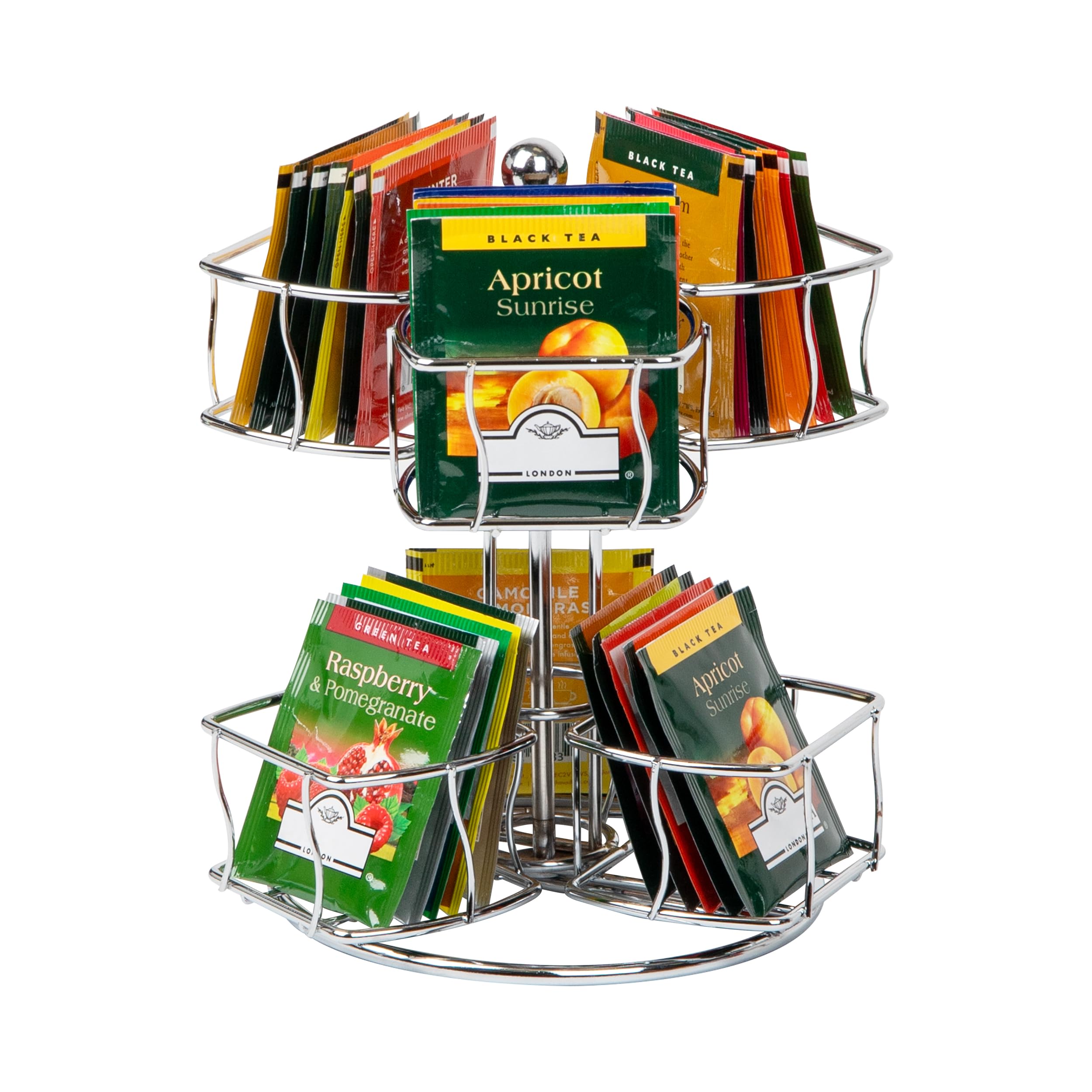 Mind Reader Countertop Storage, Kitchen, Metal, 7" L x 7" W x 8.25" H, Silver, 7 x 7 x 8.5 inches