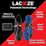 LACEEZE Original Bands Ribbed Technology Secure Laces UK 6.5 Green view 6