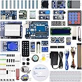 REXQualis Complete Starter Kit Based on Arduino UNO R3 w/Detailed Free Tutorial Compatible with Arduino IDE (67 Items)