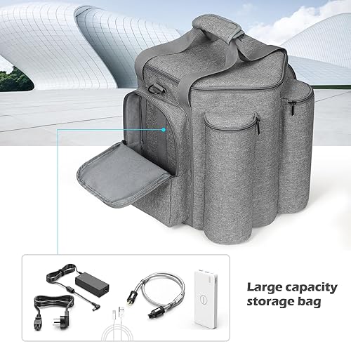 PISOSN Portable Cover Carrying Case Bag Compatible with Bose S1 Pro Portable Bluetooth Speaker (Black)