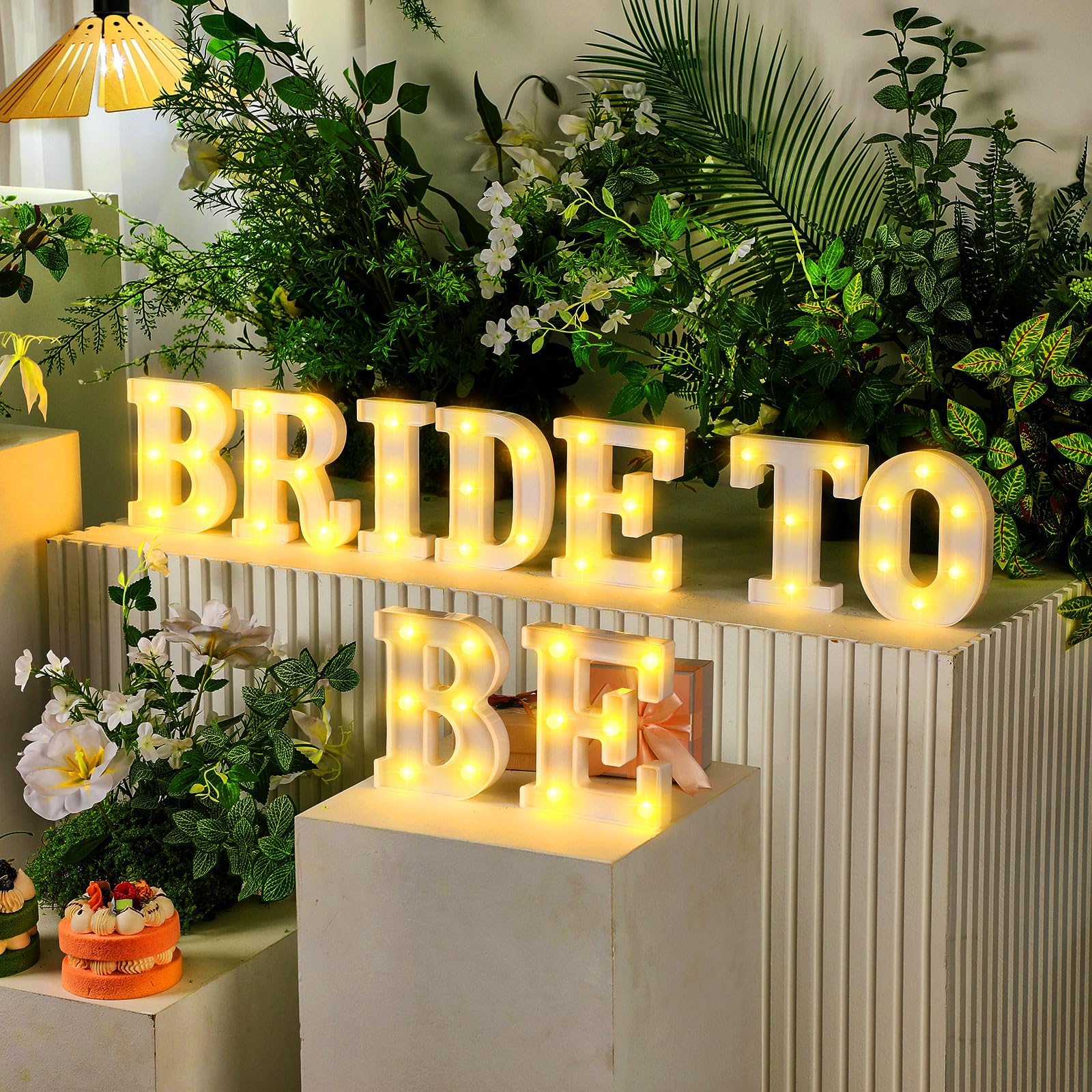 View 1 of ***MISSING LETTER '' O'' & LIGHT COVER FOR BULB *** Honoson 9 Pcs Bachelorette Party Decorations Bride to Be Lights up Sign Engage Wedding Bridal Shower LED Neon Light for Women Bachelorette Party Supplies