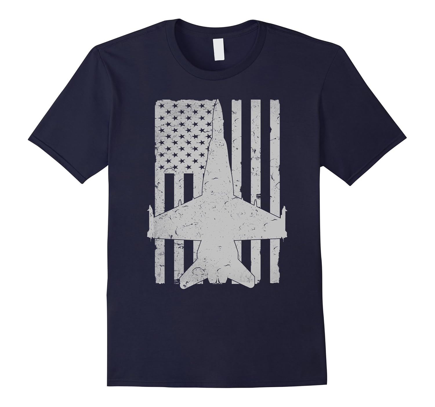 F-18 Fighter Jet Patriotic Military Vintage Pilot T-Shirt-Rose