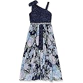 Speechless Girls' High Neck Romper Maxi Walk-Through Party Dress