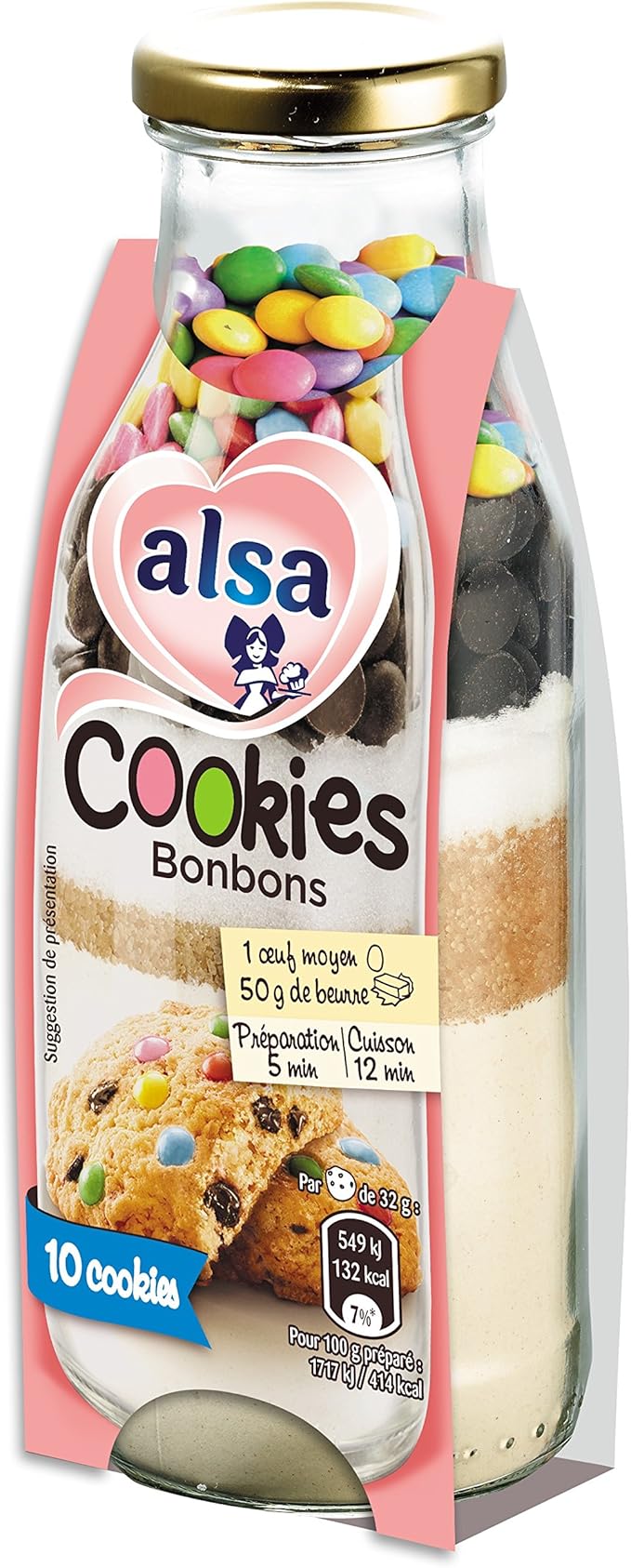 Alsa Preparation Bouteille Pour Cookies Bonbons Lot De 6 Amazon