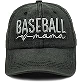 Jumsky Baseball Mom Gifts - Baseball Mom Baseball Caps Embroidered Adjustable Washed Dad Hat