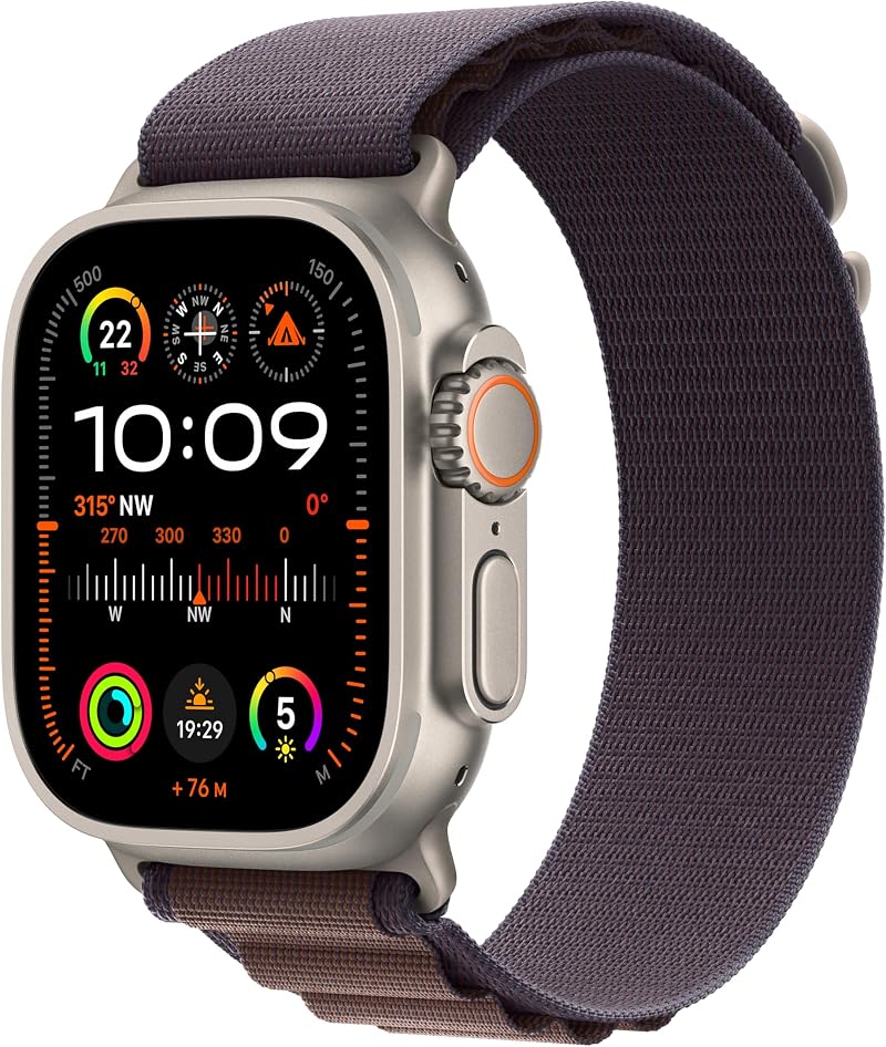 Apple Watch Ultra 2 GPS + Cellular 49mm Titanium Case Indigo Alpine Loop Medium