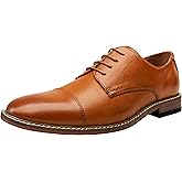 Vostey Men's Dress Shoes Classic Formal Business Cap Toe Wingtip Oxfords Lace Up Derby Shoes