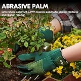 Vgo Gardening Gloves Women Touchscreen Thornproof Pig Leather Dexterity view 3