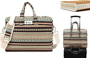 EZrelia Bohemia Stripe Pattern 15 inch Waterproof Laptop Shoulder Messenger Bag Case with Rebound Bubble Protection for 14 inch-15.6 inch Laptop 15 Case Bag