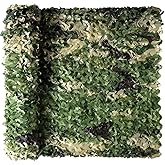 Camo Netting, Camouflage Netting, Hunting Blind Camo Net, Army Party Decorations, Sunshade Fence Nets, Lightweight, Bulk Roll, Mesh, Great for Camping, Shooting, Photograph, Car Cover, Outdoor