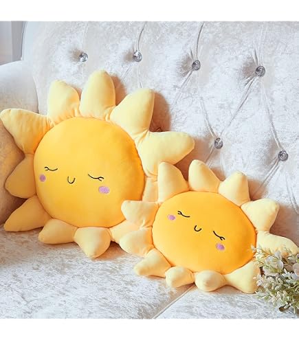 OUKEYI Kawaii Coussin en peluche rembourré 45 cm mignon chat matelassé pour filles, garçons et amies