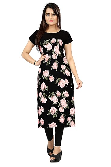 Women's Crepe Straight Kurta