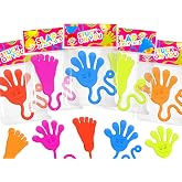 Large Sticky Hands &amp; Feet Party Favor Supplies for Toddlers (20-200 PCS), Halloween Birthday Pinata Goodie Bag Stuffer Fillers for Kids,School Non Candy Treats Treasure Box Prize Toy Gift for Boy Girl