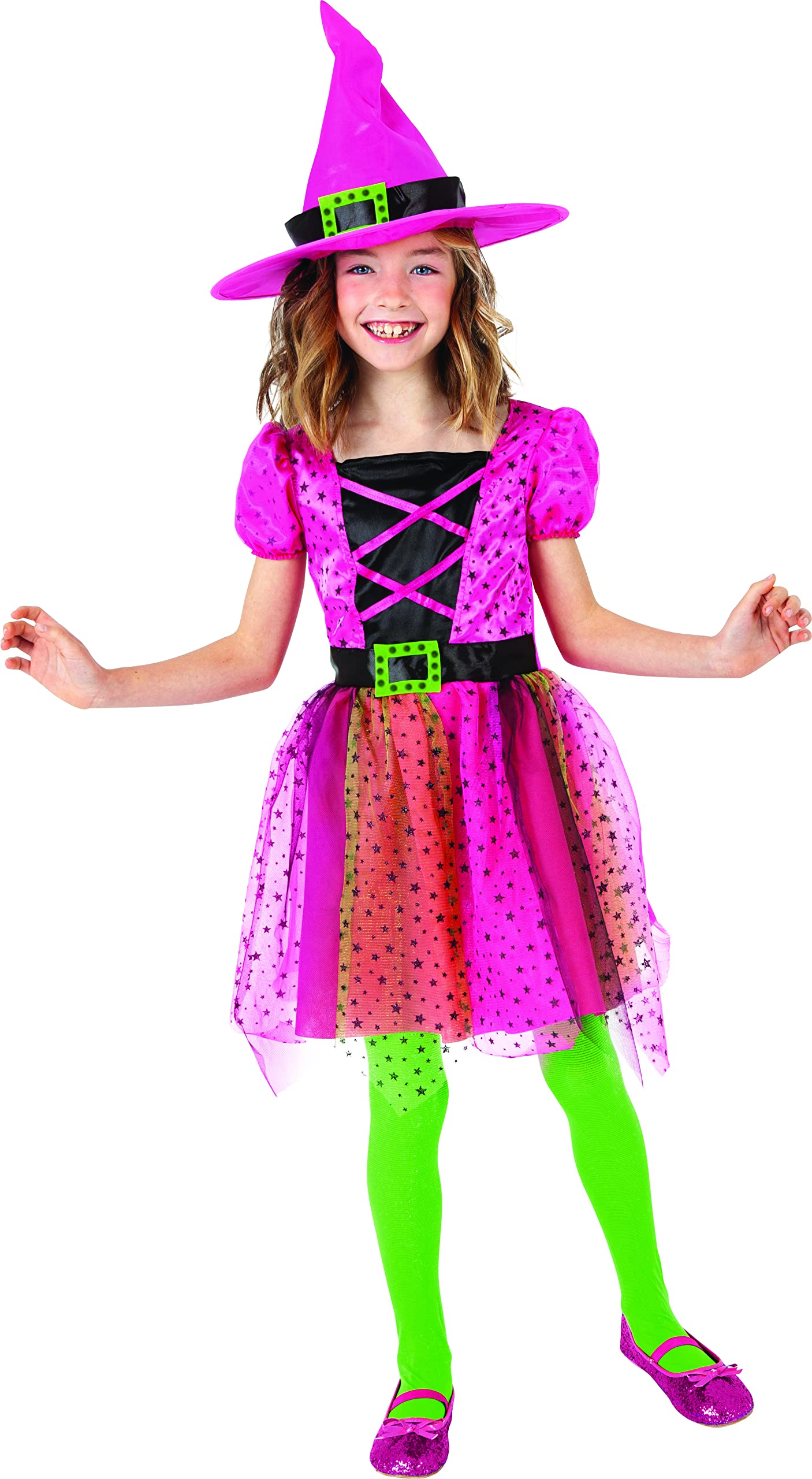 Rubie´s Girl's Disfraz Bruja Superstar ROSI Inf Costumes, Multicolor, M