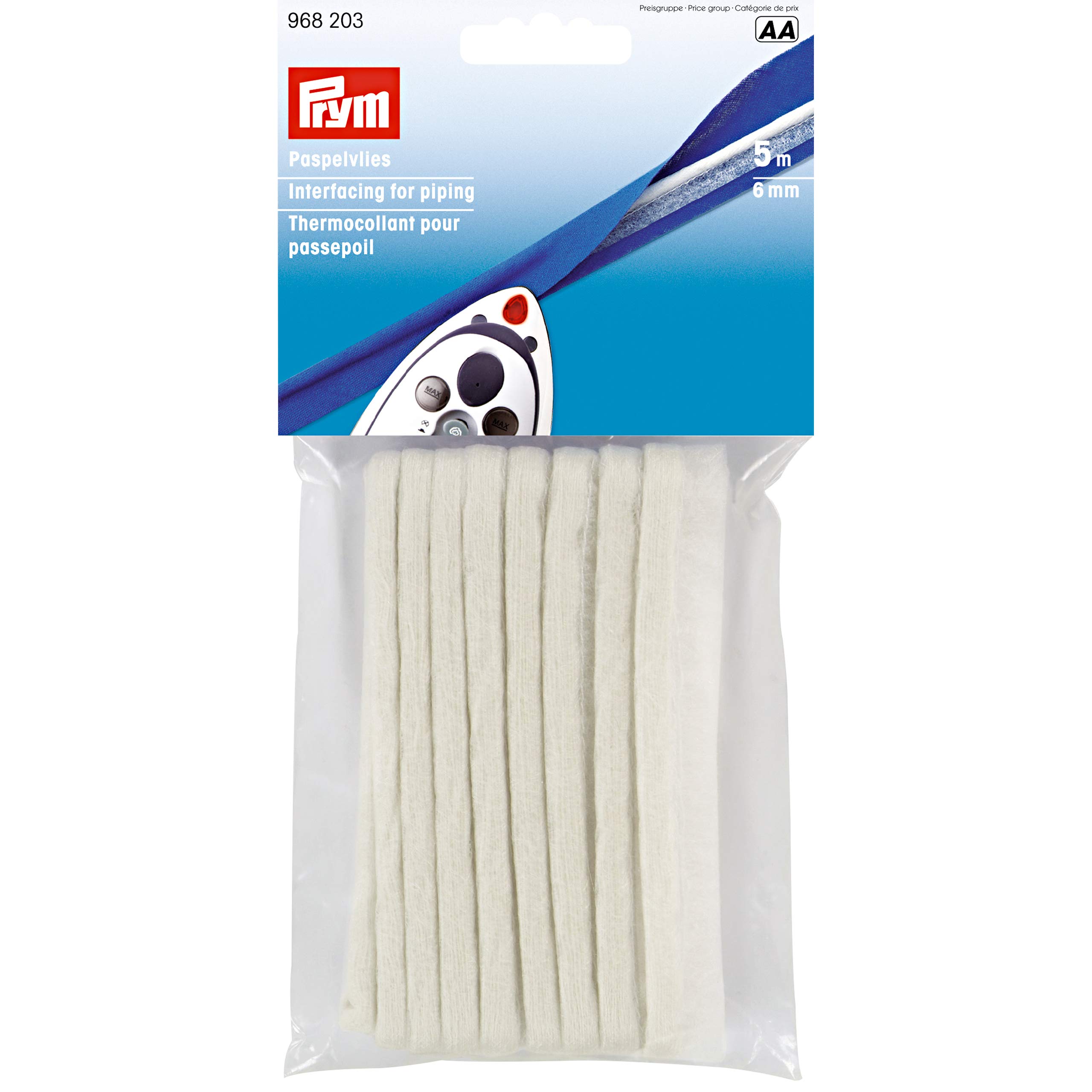 Prym Bandana, Polyester, White, 6 mm
