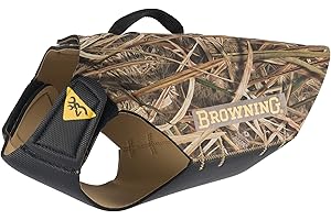 Browning 3mm Neoprene Dog Vest Dog Hunting Vest, 3mm Neoprene, Mossy Oak Camo, Bottomland, XX-Large