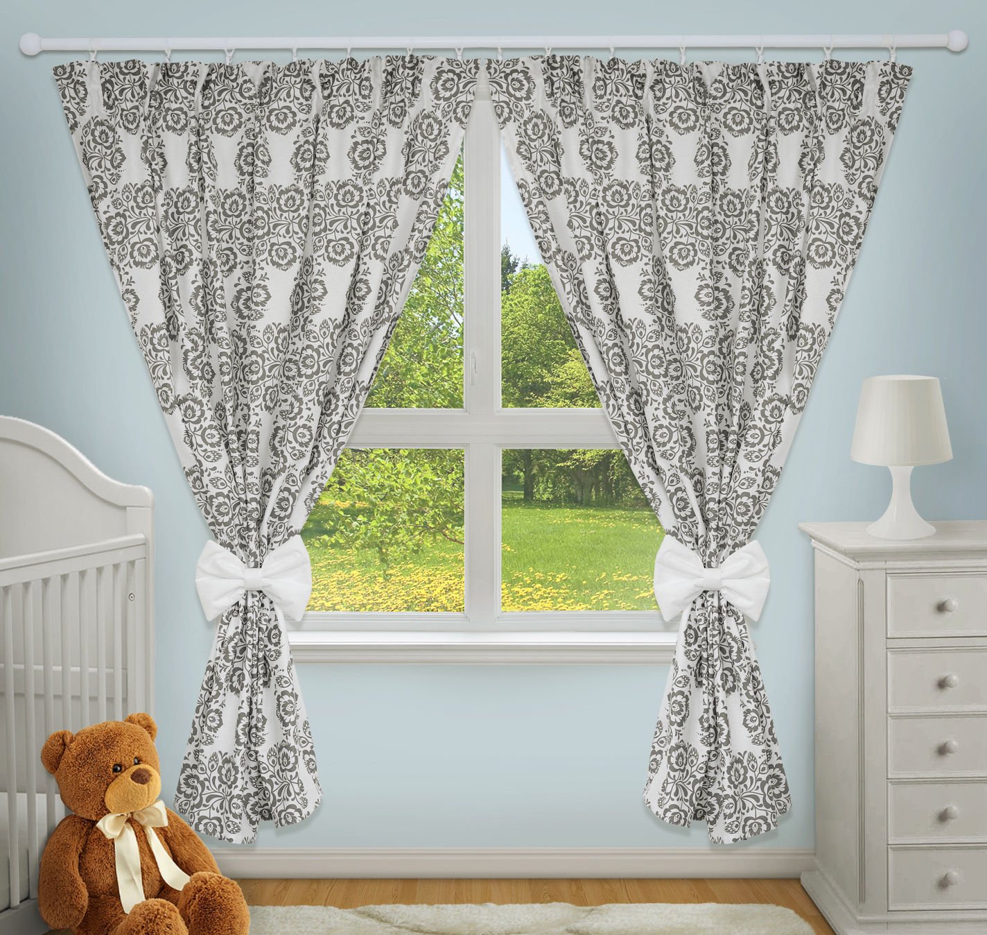TheLittles24 Luxury Decorative Curtains for Baby Room Matching with Our Nursery Bedding Sets (Folklore)